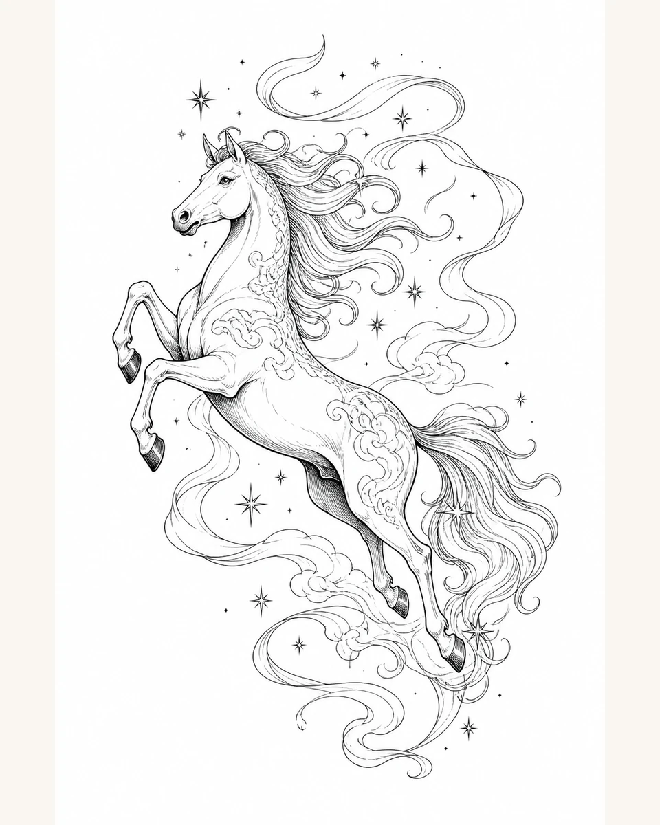 Tian Ma — Celestial Current original tattoo design preview