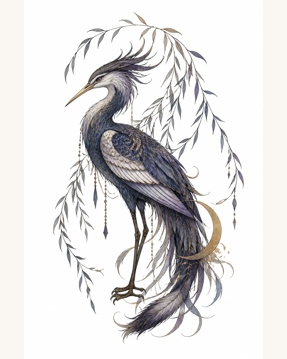 Bo Yi — Willow Listener original tattoo design preview