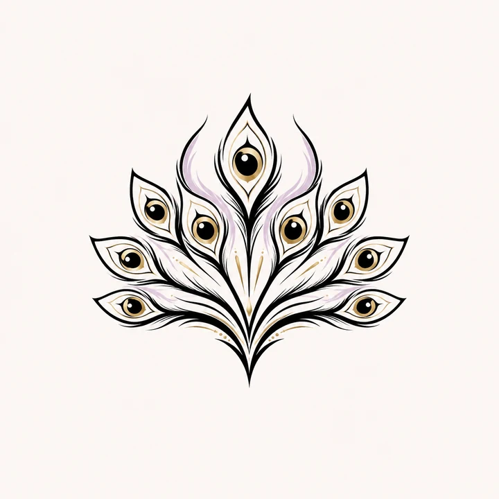 Jiufeng — Ninefold Gaze original tattoo design preview