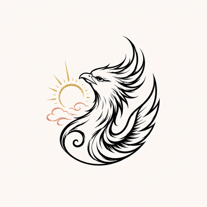 Huan — Dawn Call original tattoo design preview