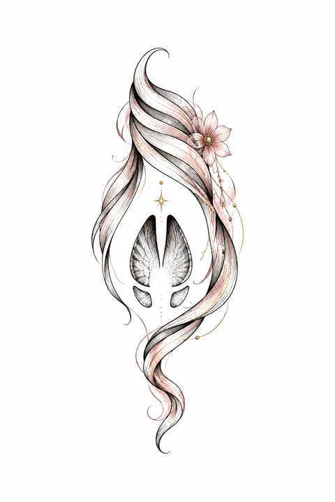 Lushu — Quiet Hoof original tattoo design preview