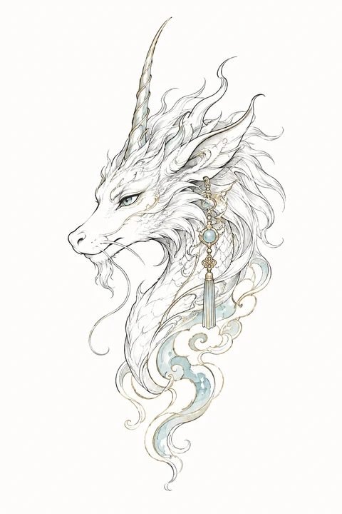 Luduan — Clear Path original tattoo design preview