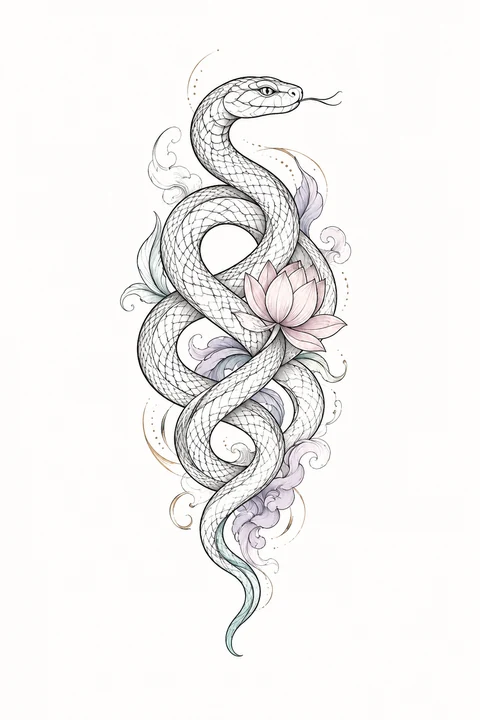 Bashe — Resolute Coil original tattoo design preview