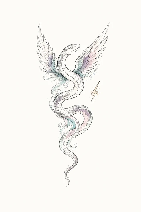 Mingshe — Storm Whisper original tattoo design preview