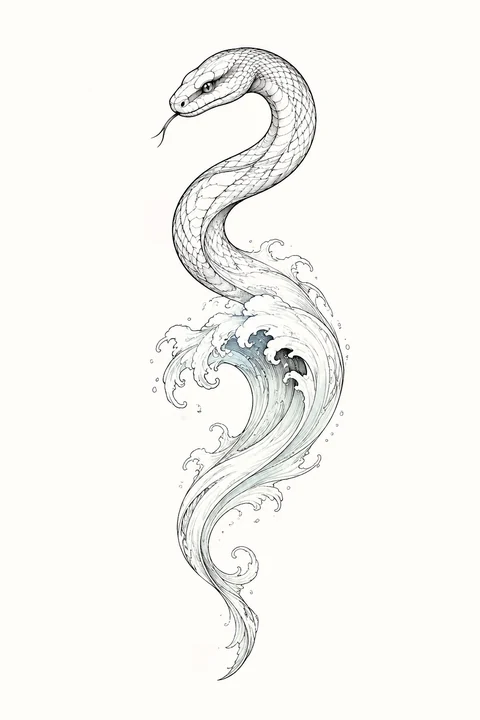 Huanshe — Changing Current original tattoo design preview