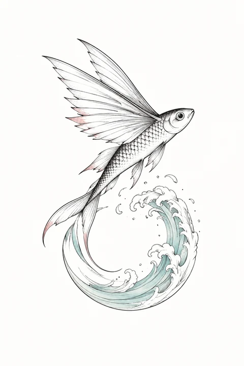 Wenyaoyu — Sky Tide original tattoo design preview