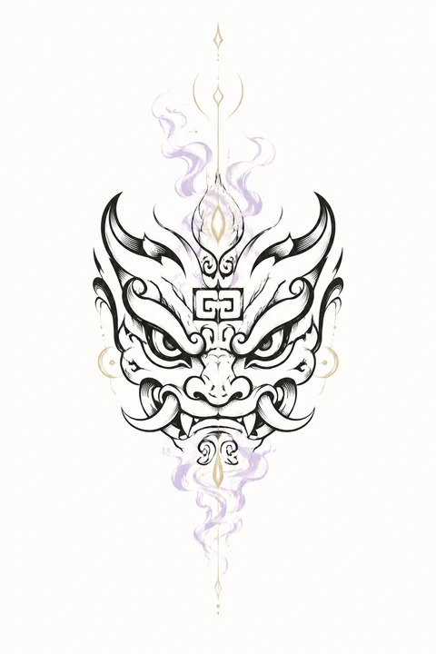 Taotie — Enough original tattoo design preview
