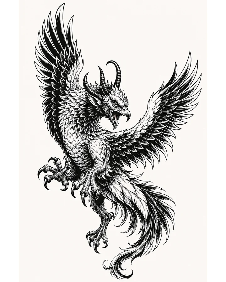 Gu Diao original tattoo design preview