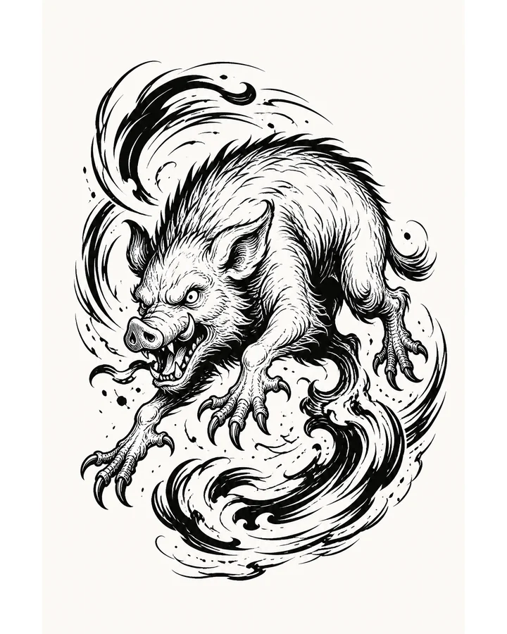 Li Li original tattoo design preview