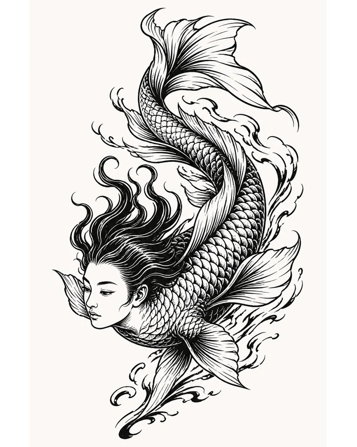 Chi Ru original tattoo design preview