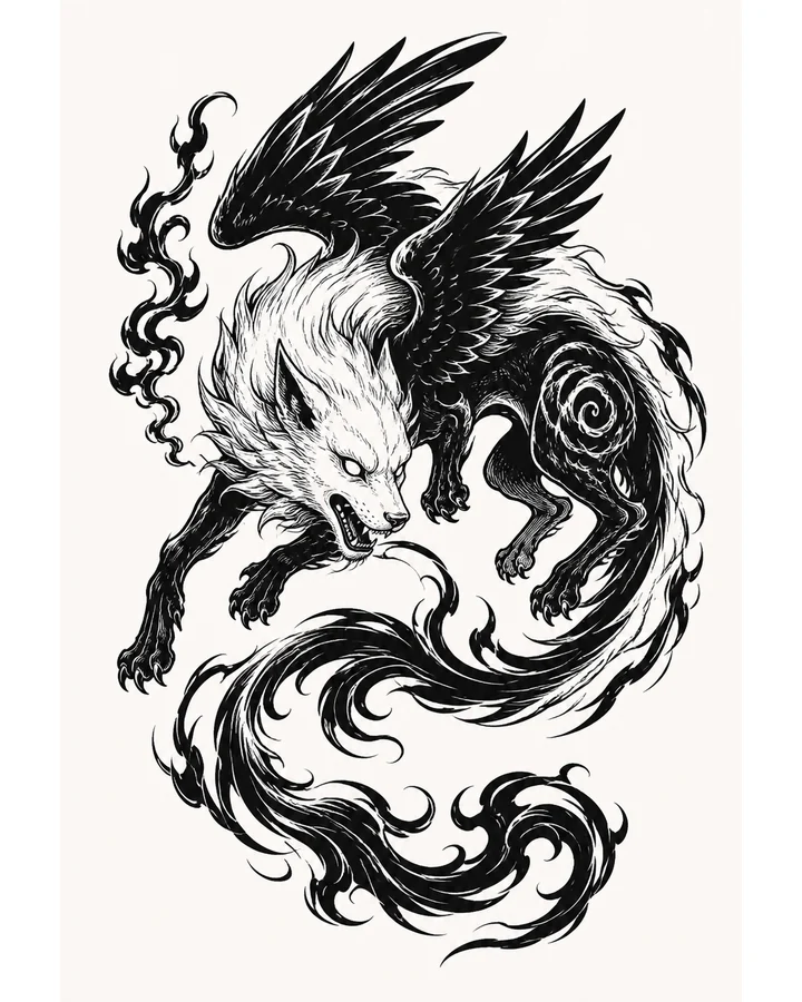 Tian Gou original tattoo design preview