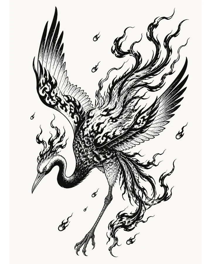 Bi Fang original tattoo design preview