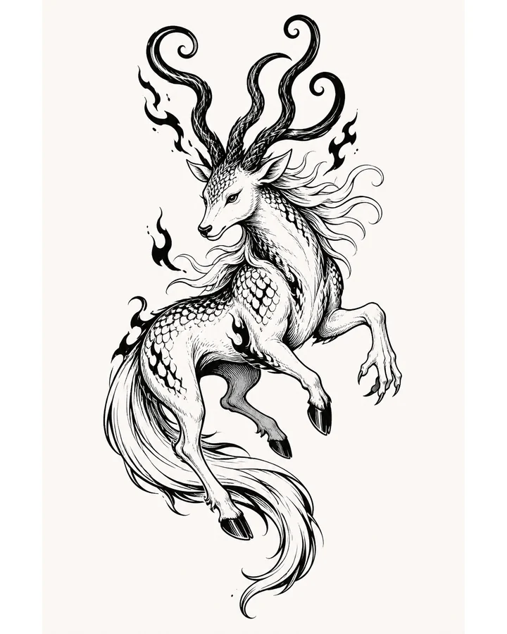 Jue Ru original tattoo design preview