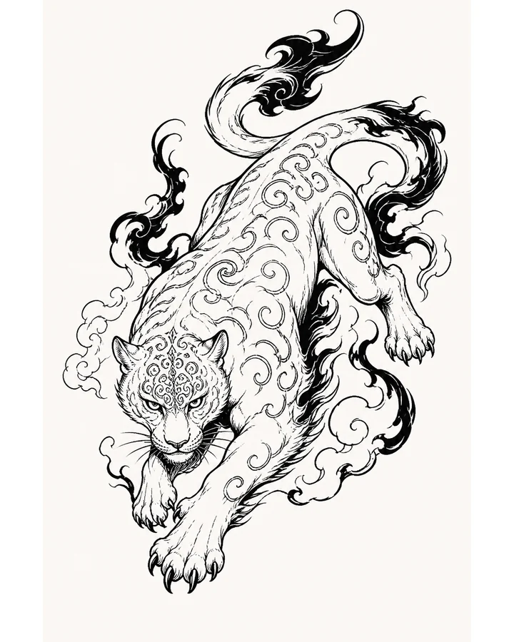 Meng Ji original tattoo design preview