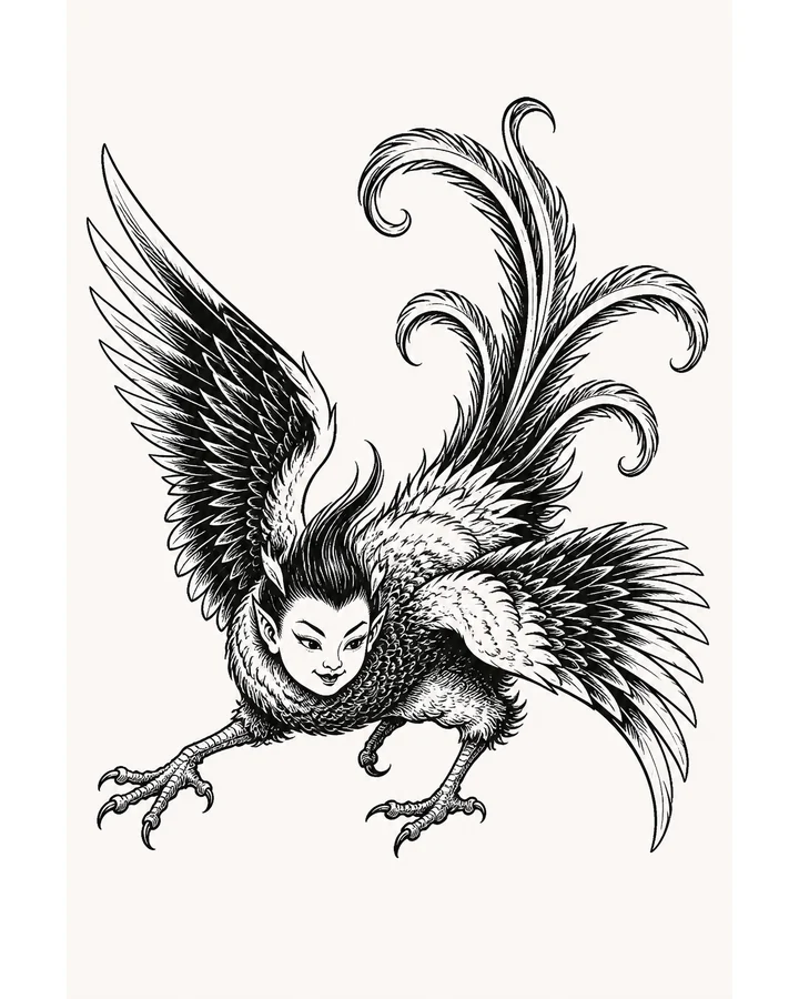 Song Si original tattoo design preview