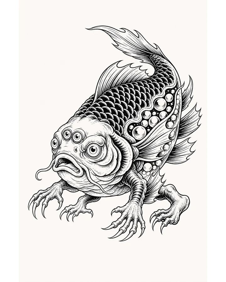 Zhu Bie Yu original tattoo design preview