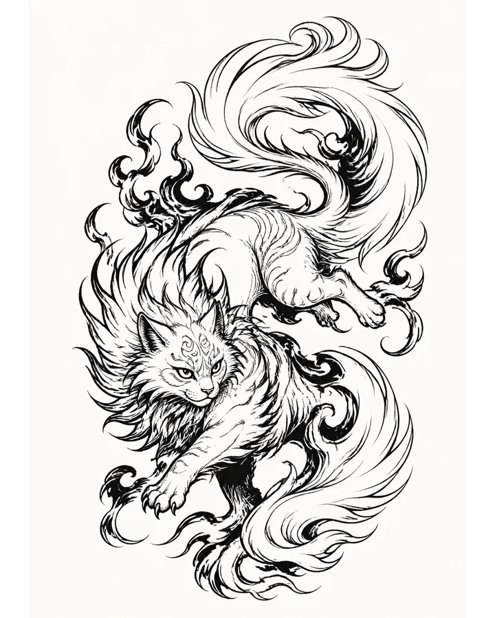 Fei Fei original tattoo design preview