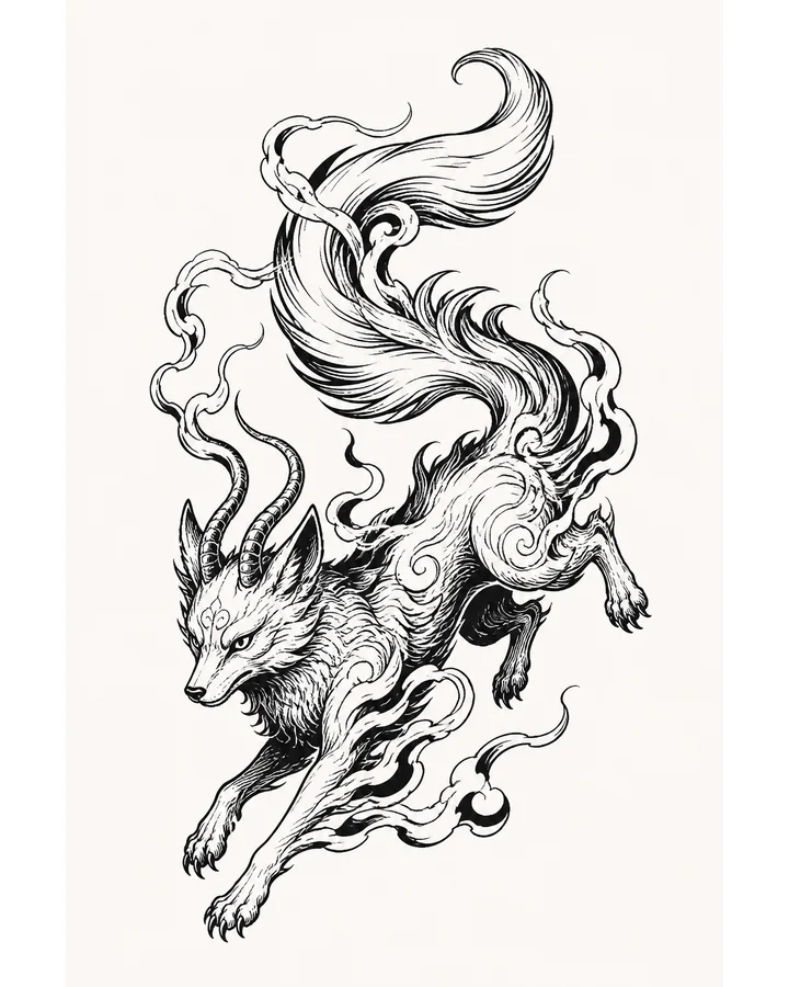 Cheng Huang original tattoo design preview