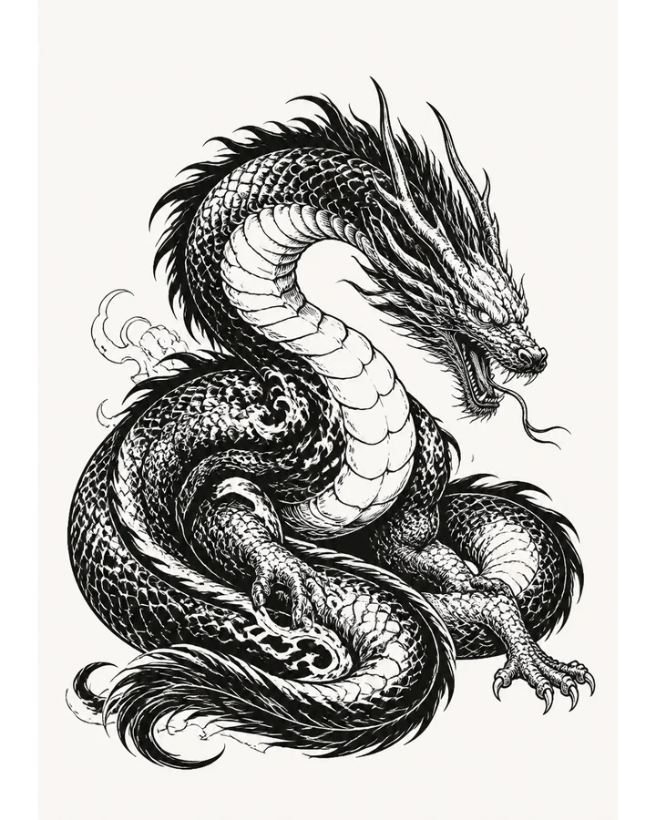 Ba She original tattoo design preview
