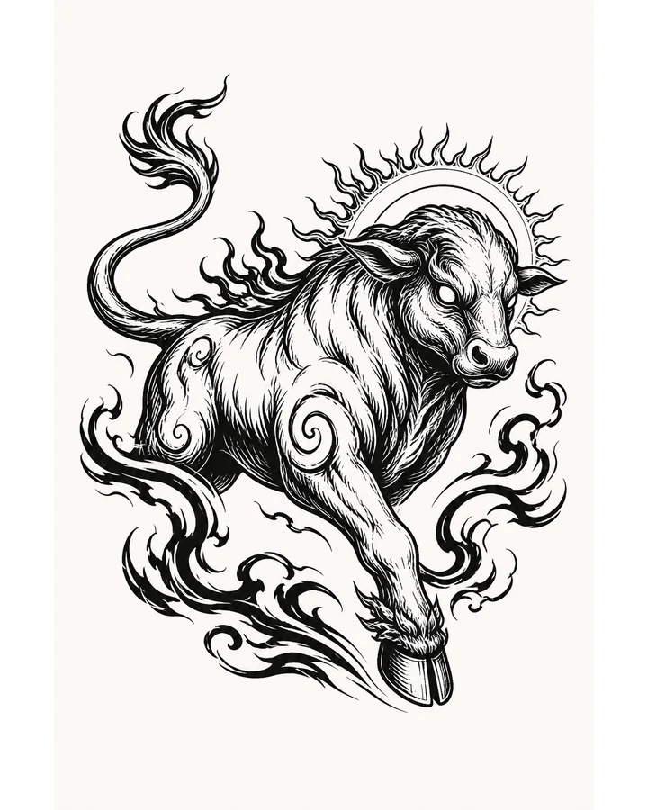 Kui Niu original tattoo design preview