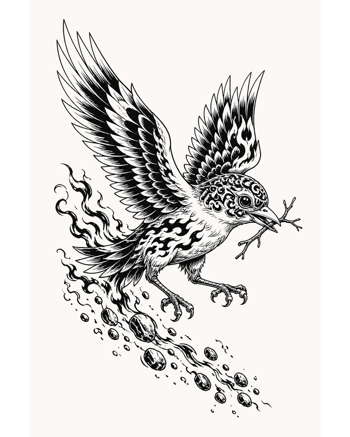 Jing Wei original tattoo design preview