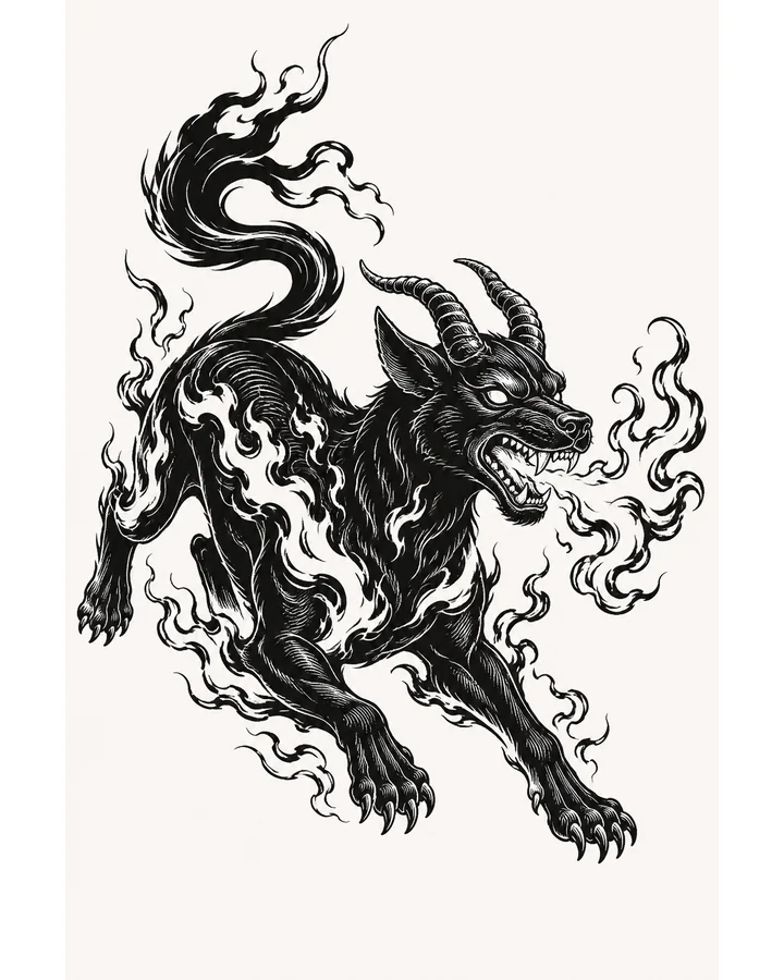 Huo Dou original tattoo design preview