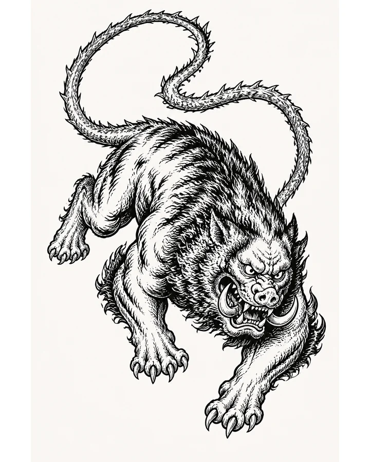 Tao Wu original tattoo design preview