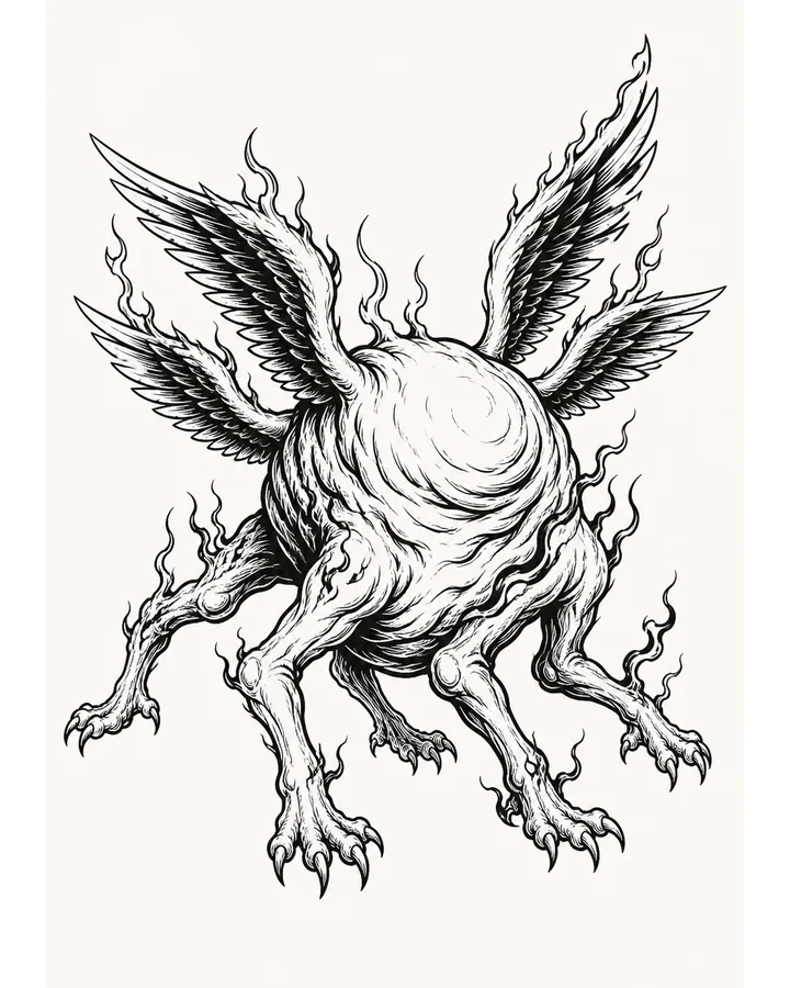 Hun Dun original tattoo design preview
