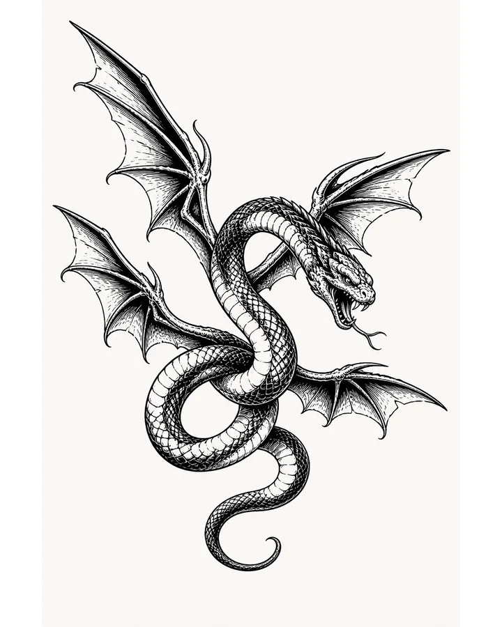 Ming She original tattoo design preview